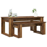 Set di Tavolini da Caffè 2 pcs Legno vecchio Legno truciolato