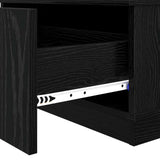 Tavolino da salotto con cassetto Rovere Nero 95 x 55 x 31 cm