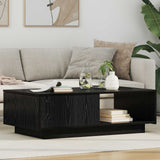 Tavolino da salotto con cassetto Rovere Nero 95 x 55 x 31 cm