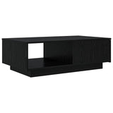 Tavolino da salotto con cassetto Rovere Nero 95 x 55 x 31 cm