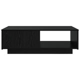 Tavolino da salotto con cassetto Rovere Nero 95 x 55 x 31 cm