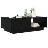 Tavolino da salotto con cassetto Rovere Nero 95 x 55 x 31 cm