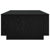 Tavolino da salotto con cassetto Rovere Nero 95 x 55 x 31 cm
