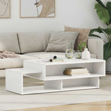 Tavolino da salotto Bianco 105 x 50 x 32,5 cm Legno truciolato