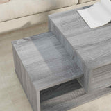 Tavolino da salotto Grigio Sonoma 105 x 50 x 32,5 cm