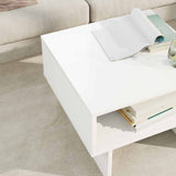 Tavolino da salotto Bianco 48 x 46 x 35 cm Legno truciolato