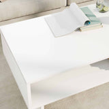 Tavolino da salotto Bianco 100 x 46 x 35 cm Legno truciolato