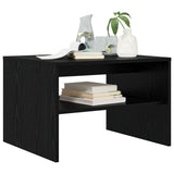 Tavolino da salotto Rovere Nero 60 x 50 x 40 cm