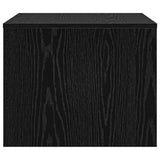Tavolino da salotto Rovere Nero 60 x 50 x 40 cm
