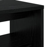 Mobile TV Rovere Nero 80 x 30 x 40 cm Legno truciolato