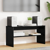 Mobile TV Rovere Nero 80 x 30 x 40 cm Legno truciolato