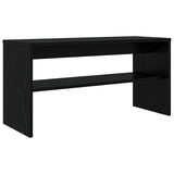Mobile TV Rovere Nero 80 x 30 x 40 cm Legno truciolato
