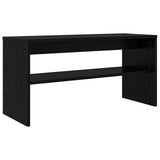 Mobile TV Rovere Nero 80 x 30 x 40 cm Legno truciolato