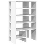 Mobile per scarpe 2 pcs Bianco Legno truciolato