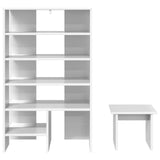 Mobile per scarpe 2 pcs Bianco Legno truciolato