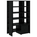 Mobile per scarpe 2 pcs Rovere Nero Legno truciolato