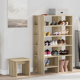 Mobile per scarpe 2 pcs Rovere Sonoma Legno truciolato