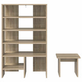 Mobile per scarpe 2 pcs Rovere Sonoma Legno truciolato
