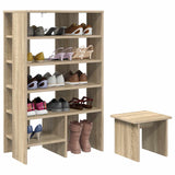 Mobile per scarpe 2 pcs Rovere Sonoma Legno truciolato