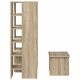 Mobile per scarpe 2 pcs Rovere Sonoma Legno truciolato