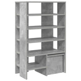 Mobile per scarpe 2 pcs Grigio cemento Legno truciolato