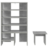 Mobile per scarpe 2 pcs Grigio cemento Legno truciolato