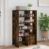 Mobile per scarpe 2 pcs Rovere fumé Legno truciolato