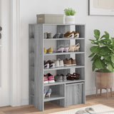 Mobile per scarpe 2 pcs Grigio Sonoma Legno truciolato
