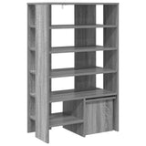 Mobile per scarpe 2 pcs Grigio Sonoma Legno truciolato