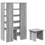 Mobile per scarpe 2 pcs Grigio Sonoma Legno truciolato