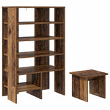 Mobile per scarpe 2 pcs Legno vecchio Legno truciolato