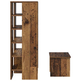 Mobile per scarpe 2 pcs Legno vecchio Legno truciolato