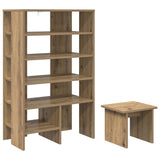 Mobile per scarpe 2 pcs Rovere artigianale Legno truciolato