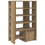Mobile per scarpe 2 pcs Rovere artigianale Legno truciolato