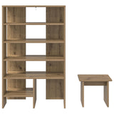 Mobile per scarpe 2 pcs Rovere artigianale Legno truciolato