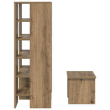 Mobile per scarpe 2 pcs Rovere artigianale Legno truciolato
