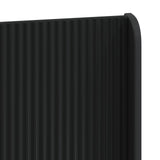 Struttura del letto con stoccaggio e testata Nero 100 x 200 cm