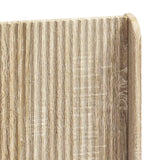 Struttura del letto con stoccaggio e testata Rovere Sonoma