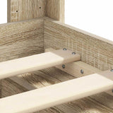 Struttura del letto con stoccaggio e testata Rovere Sonoma