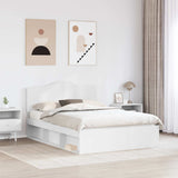 Struttura del letto Bianco 160 x 200 cm Pino massello