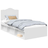 Struttura del letto Bianco 90 x 190 cm Pino massello