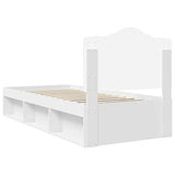 Struttura del letto Bianco 90 x 190 cm Pino massello