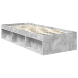 Struttura del letto Grigio Concretè 75 x 190 cm Pino massello