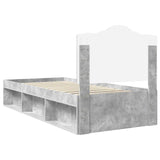 Struttura del letto Grigio Concretè 75 x 190 cm Pino massello