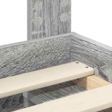 Struttura del letto Grigio Sonoma 75 x 190 cm Pino massello