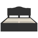 Struttura del letto Nero 160 x 200 cm Legno Ingegnerizzato
