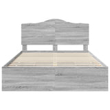 Struttura del letto con cassetto Sonoma grigia 150 x 200 cm