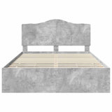 Struttura del letto con cassetto Grigio Cemento 140 x 200 cm