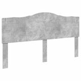 Letto con Contenitore con testiera Grigio cemento 200 x 200 cm