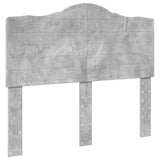 Letto con Contenitore con testiera Grigio cemento 135 x 190 cm